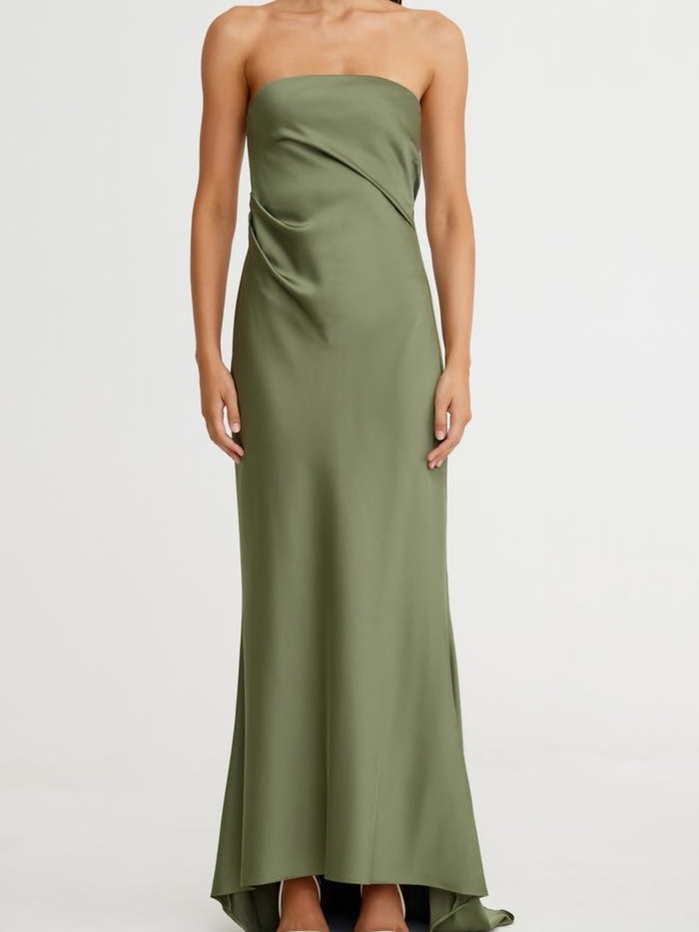 Significant Other Lucile Strapless Satin Gown